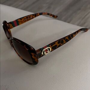 Gucci Brown Leopard Sunglasses